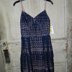 GB Gianni Bini Womens Lace Over Dress Size Small (Y-15)